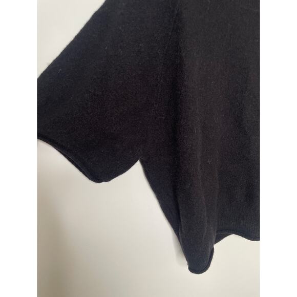 Anthropologie Pilcro Wool Poncho Sweater Size XS Black Cowl Neck - Picture 4 of 8